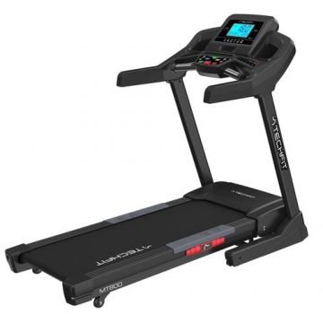 Banda de alergare TECHFIT MT800, Motor 4.5 CP, Greutate utilizator 150 Kg, 15 trepte inclinatie, Viteza 18 km/h, Bluetooth, Sistem amortizare socuri, Boxe Incorporate, Ventilator, Filtru EMC, Pliabila