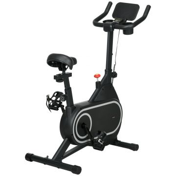 SPORTNOW Bicicleta pentru exercitii fizice, Bicicleta magnetica pentru ciclism in interior, ecran LCD, suport sticle/tableta | Aosom Romania