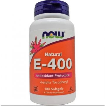 Now Vitamin E-400 (d-alpha Tocopheryl) 100 softgels