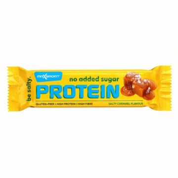 Baton Proteic cu caramel sarat, fara gluten, 40g, Maxsport