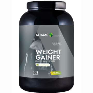 Weight Gainer (vanilie), 1,5 kg, Adams Supplements