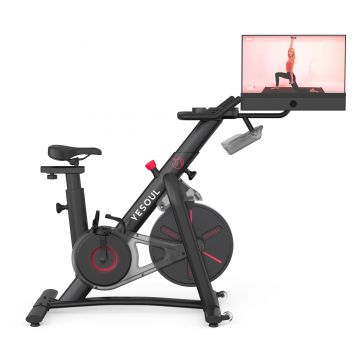 Bicicleta fitness YESOUL Spinning Bike G1M Plus, Black, Display 21.5”, Rezistenta magnetica, Soundbar