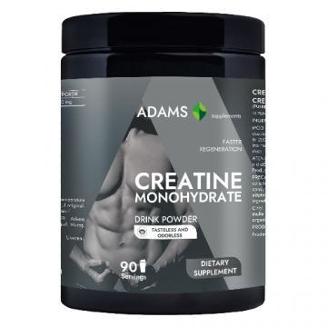 Creatina monohidrata (fara aroma), 400g, Adams Supplements