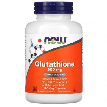 Now Glutathione 500 mg 120 vcaps