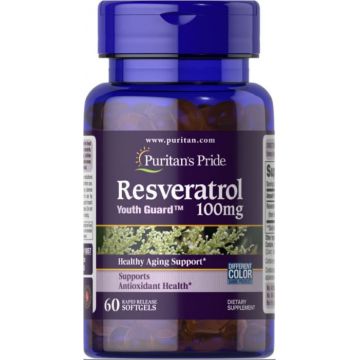 Puritan s Pride Resveratrol 100 mg 60 softgels