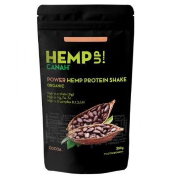 Shake proteic De Canepa si Cacao, Eco Power, 300g, Canah