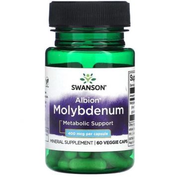 Swanson Albion Molybdenum 400 mcg 60 vcaps