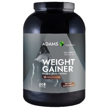 Weight Gainer (ciocolata), 3000g, Adams Supplements