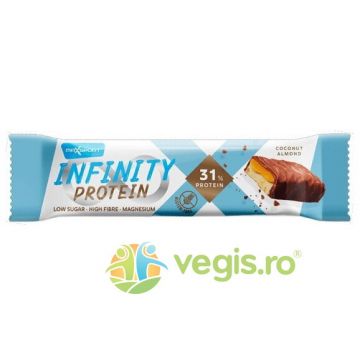 Baton Proteic 31% Proteine cu Nuca de Cocos si Migdale fara Gluten Infinity Protein 55g Baton Proteic 31% Proteine cu Nuca de Cocos si Migdale fara Gluten Infinity Protein 55g