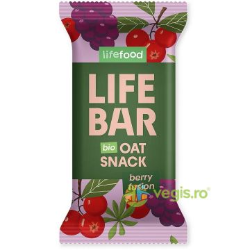 Baton de Ovaz cu Fructe de Padure Ecologic/Bio 40g Baton de Ovaz cu Fructe de Padure Ecologic/Bio 40g