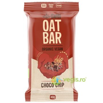 Baton Energizant din Ovaz si Chipsuri de Ciocolata fara Gluten Ecologic/Bio 35g Baton Energizant din Ovaz si Chipsuri de Ciocolata fara Gluten Ecologic/Bio 35g