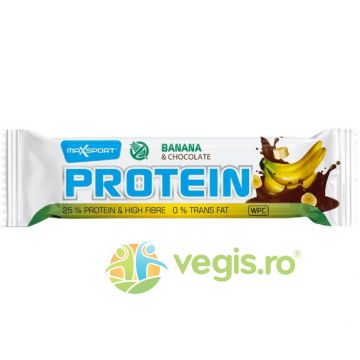 Baton Proteic 25% Proteine cu Banane si Ciocolata fara Gluten 50g Baton Proteic 25% Proteine cu Banane si Ciocolata fara Gluten 50g