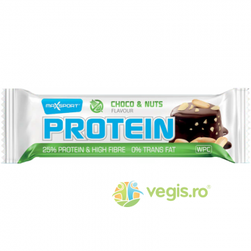 Baton Proteic 25% Proteine cu Ciocolata si Alune fara Gluten 60g Baton Proteic 25% Proteine cu Ciocolata si Alune fara Gluten 60g
