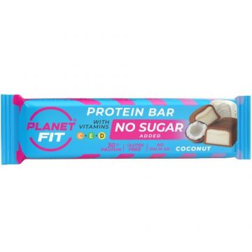 Baton proteic cu vitamine, Coconut, 40g, Brain Foods Baton proteic cu vitamine, Coconut, 40g, Brain Foods