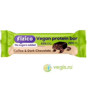 Baton Proteic Vegan cu Cafea fara Zahar Adaugat Fizico the Right 40g Baton Proteic Vegan cu Cafea fara Zahar Adaugat Fizico the Right 40g