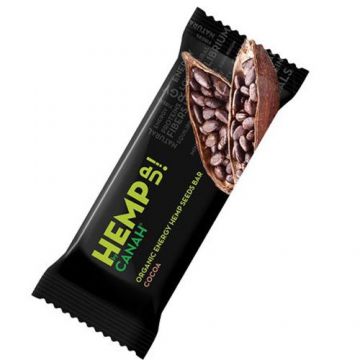 Baton din seminte de Canepa si Cacao, Eco, 48g, Canah