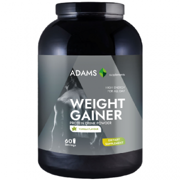 Weight Gainer (vanilie), 3000g, Adams